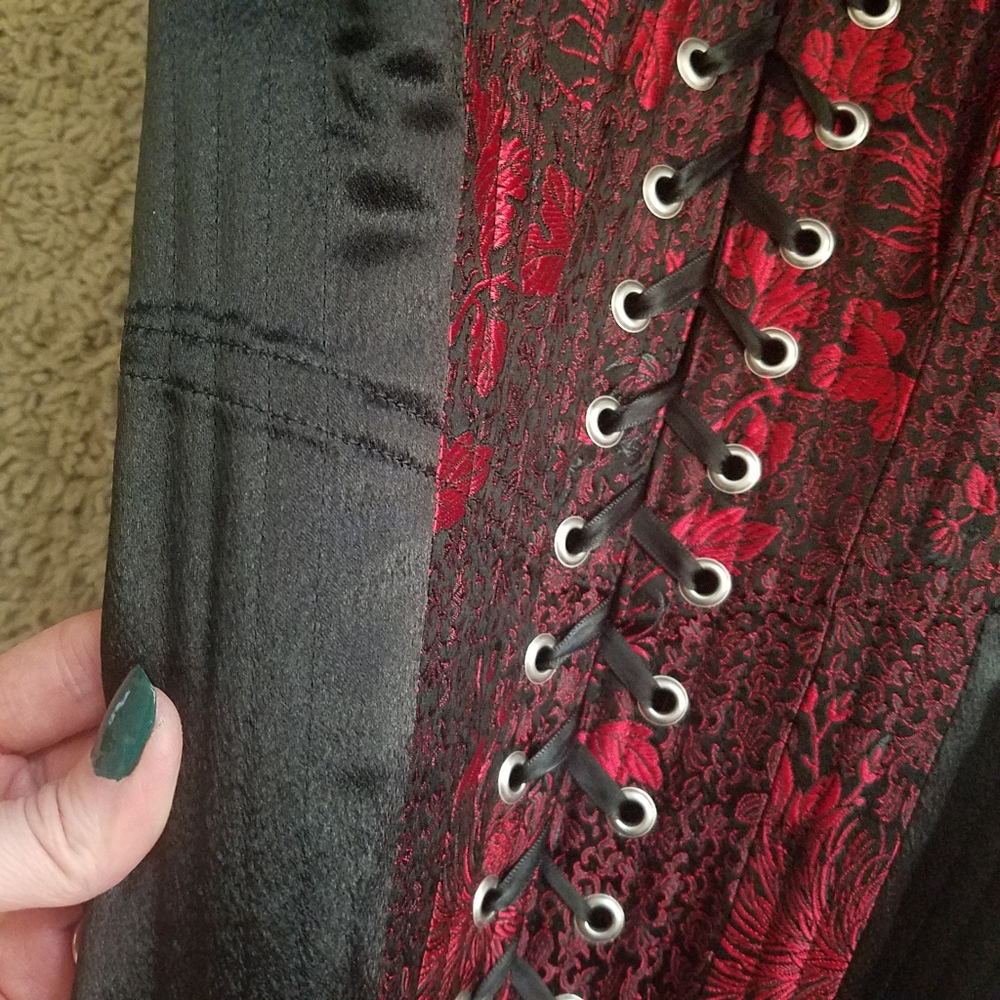 Heavy steel double boned corset. OOAK. - Picture 6 of 8
